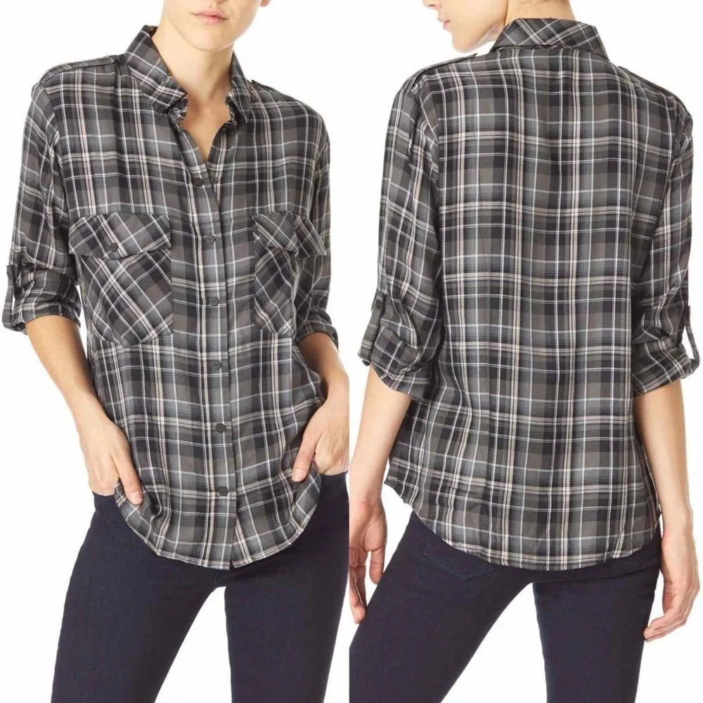 Sanctuary • Plaid BF Shirt